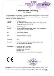 SF400 CE RED Certificate