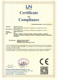 ZK80 Printer Series CE Certificate