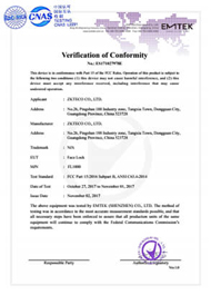 FL1000 FCC Certificate