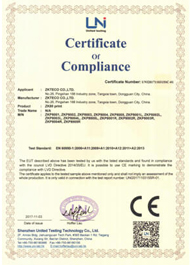 ZK80 Print CE Certificate