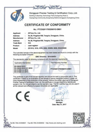 ZK1515 Series CE Certificate