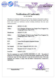 LPRS1000 FCC Certificate